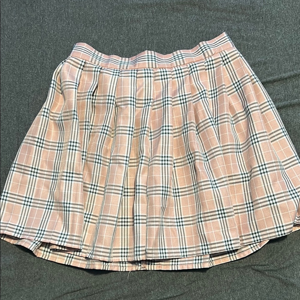 Plaid Pink Skirt